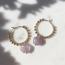 Load image into Gallery viewer, Rosa Hoops Amethyst