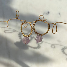 Load image into Gallery viewer, Rosa Hoops Amethyst